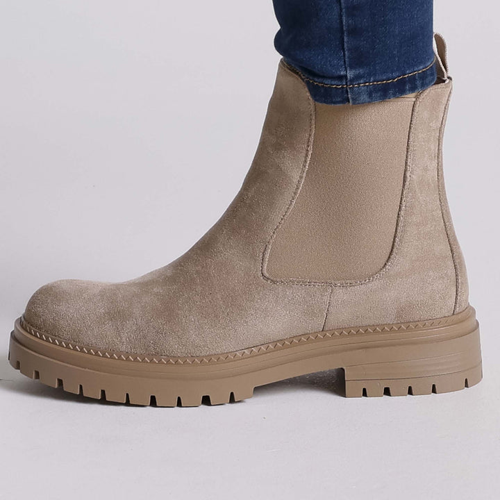 Botki Damskie Ankle z Zamkiem | Platforma