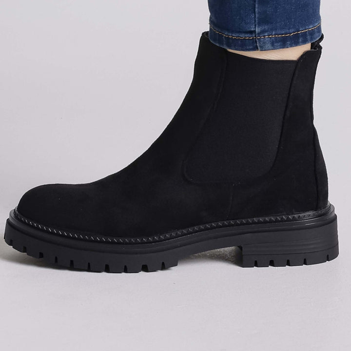 Botki Damskie Ankle z Zamkiem | Platforma