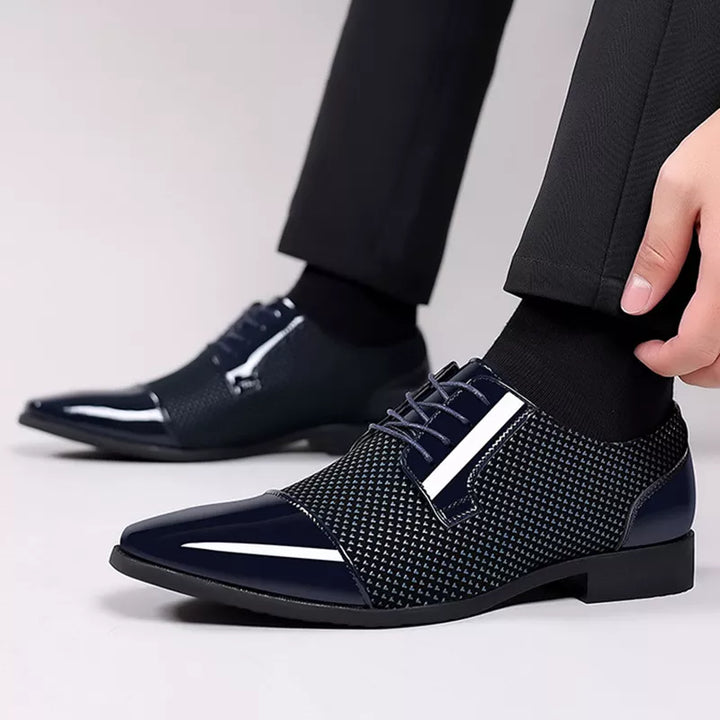 Buty Męskie Oxford Sznurowane Spiczasty Nosek | Formalna