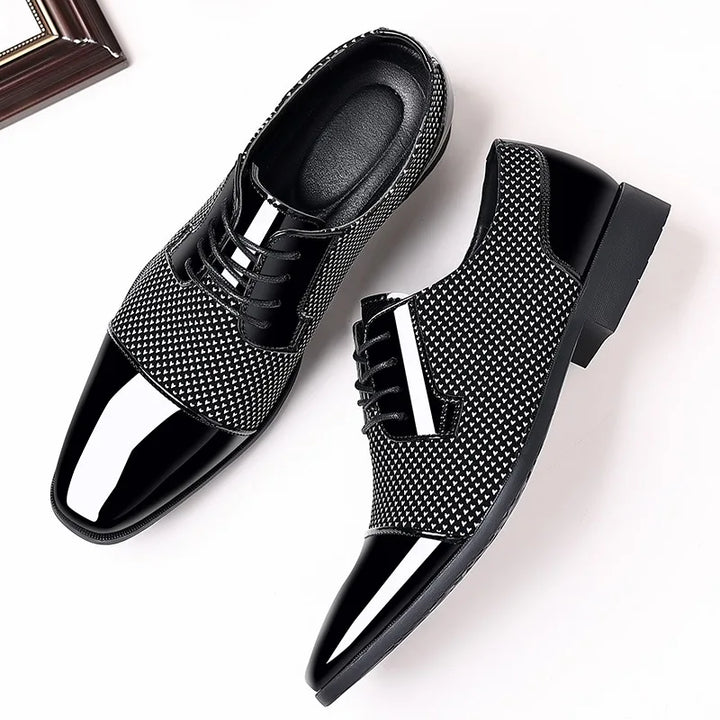 Buty Męskie Oxford Sznurowane Spiczasty Nosek | Formalna