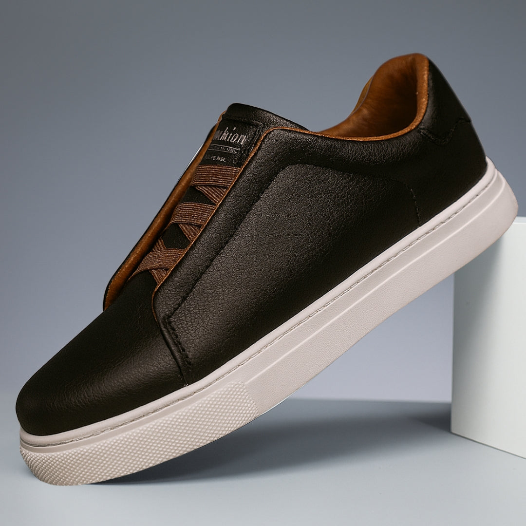 Buty Męskie Slip On Sneakers ze Strapsami | Casualowe