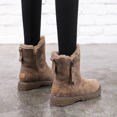 Buty Zimowe Damskie Ankle Podeszwą Grip | Śnieżne