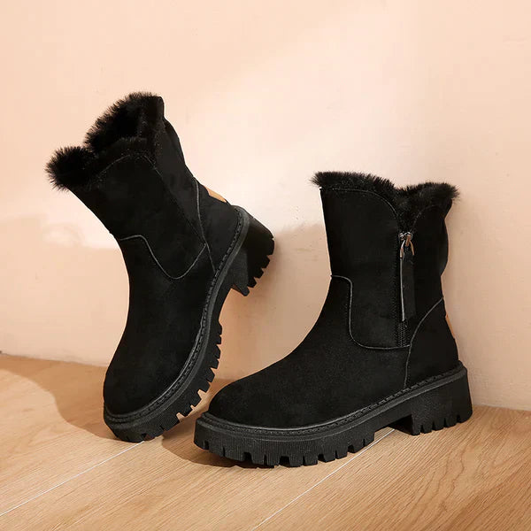 Buty Zimowe Damskie Ankle Podeszwą Grip | Śnieżne