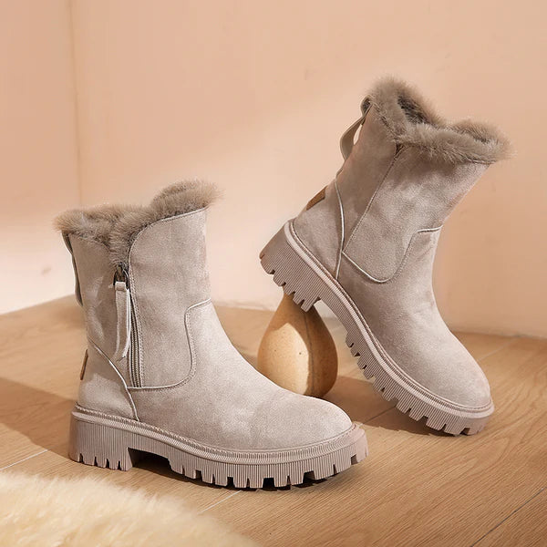Buty Zimowe Damskie Ankle Podeszwą Grip | Śnieżne