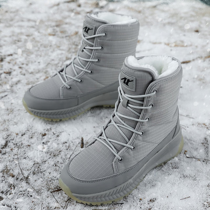 Buty Zimowe Damskie Ankle Sznurowane | Śnieżne
