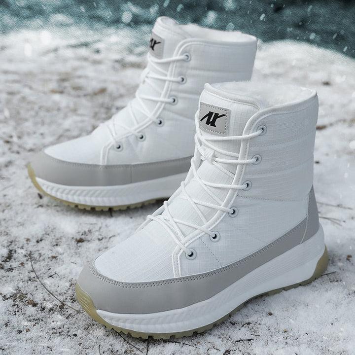 Buty Zimowe Damskie Ankle Sznurowane | Śnieżne