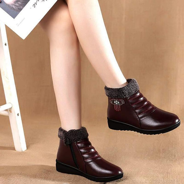 Buty Zimowe Damskie Ankle koturnie | Płaskie