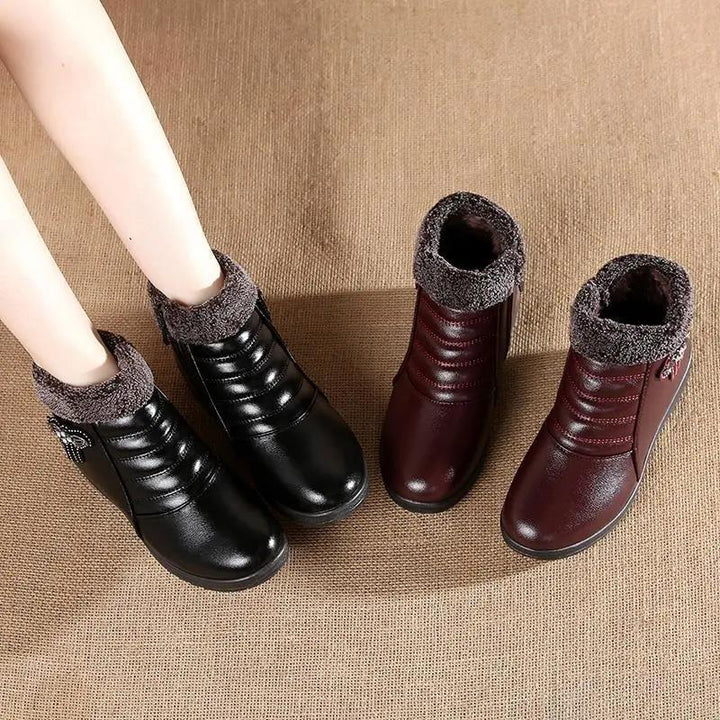 Buty Zimowe Damskie Ankle koturnie | Płaskie