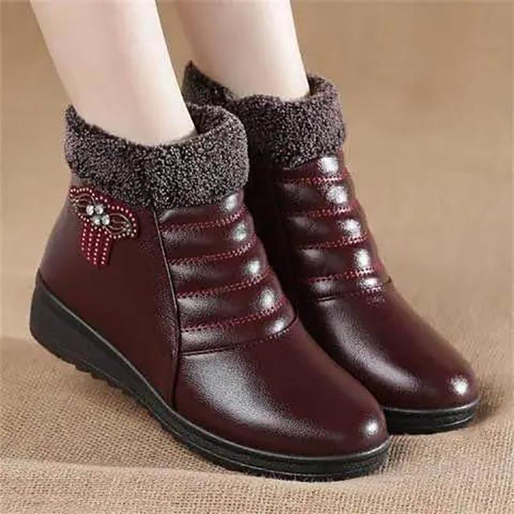 Buty Zimowe Damskie Ankle koturnie | Płaskie