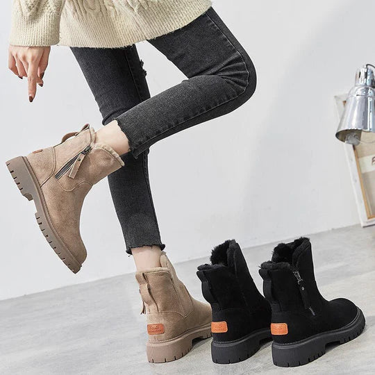 Buty Zimowe Damskie Na Podszewka z Polaru | Śnieżne