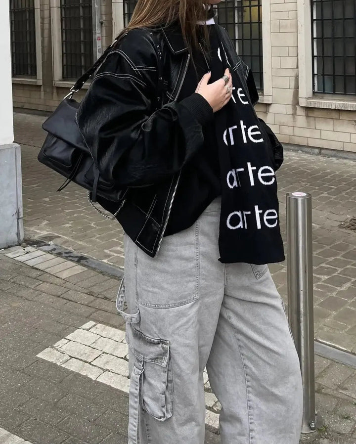 Kurtka Jesienna Damska Trucker Oversized | Casulowy
