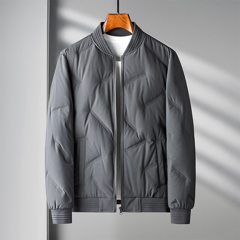 Kurtka Zimowa Męska Pikowana Bomber | Casual