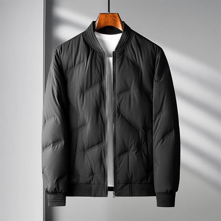 Kurtka Zimowa Męska Pikowana Bomber | Casual