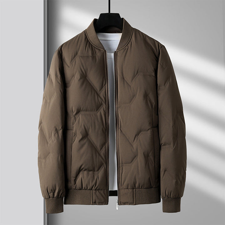 Kurtka Zimowa Męska Pikowana Bomber | Casual