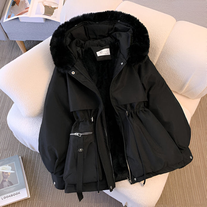 Kurtka zimowa damska parka | Kapturem