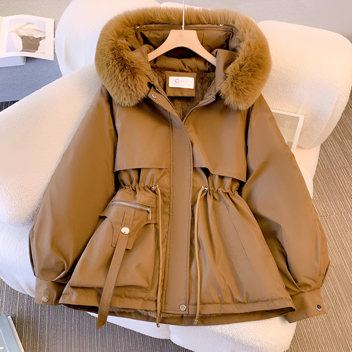 Kurtka zimowa damska parka | Kapturem