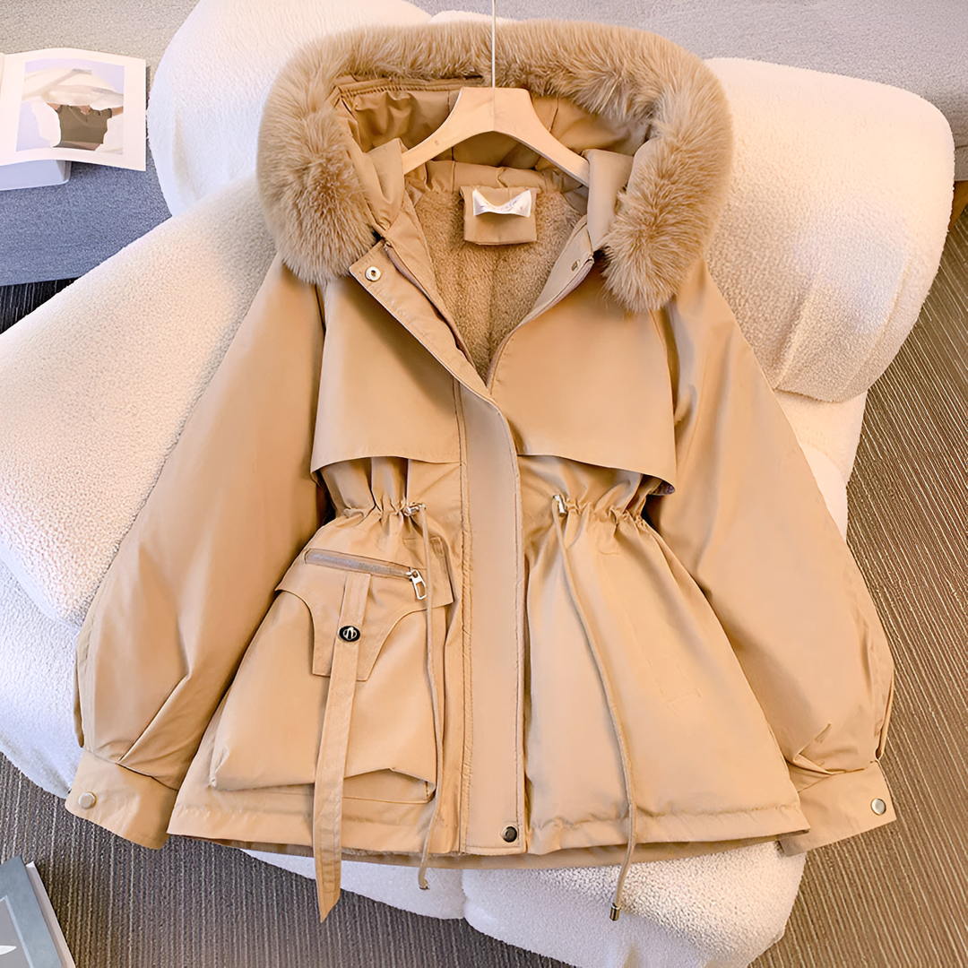 Kurtka zimowa damska parka | Kapturem