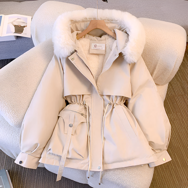 Kurtka zimowa damska parka | Kapturem