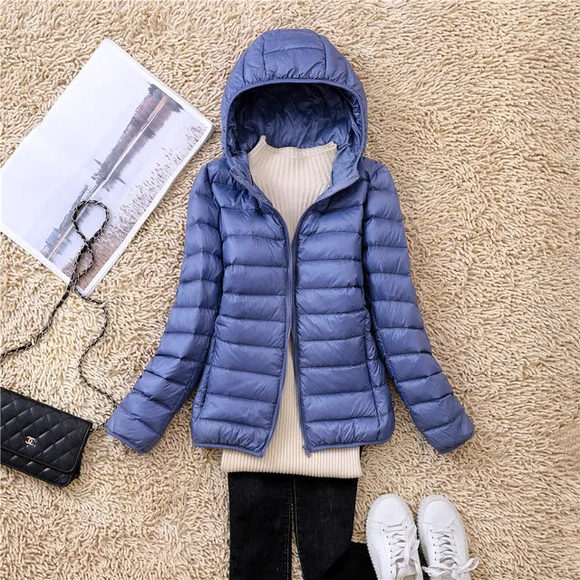 Kurtka zimowa damska z kapturem | Puffer