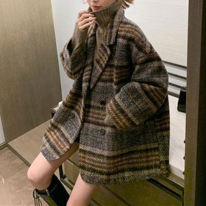 Płaszcz Zimowy Damski Oversized w Guzikami | Krate