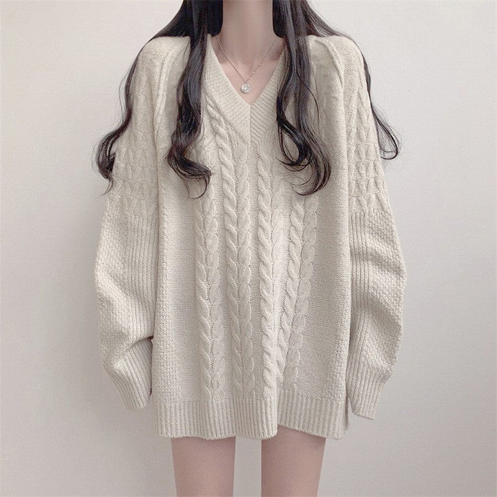 Sweter Damski Oversized | Dzianinowy