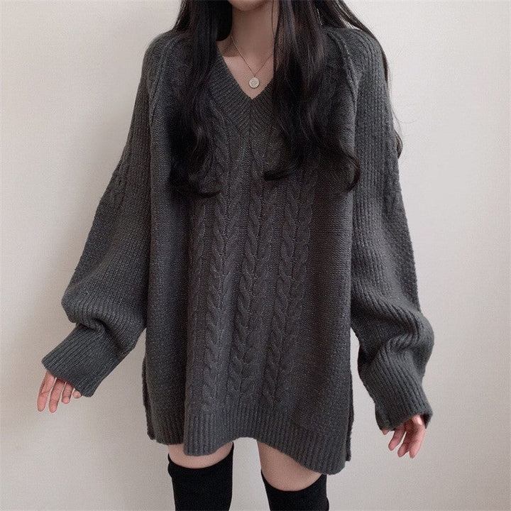 Sweter Damski Oversized | Dzianinowy