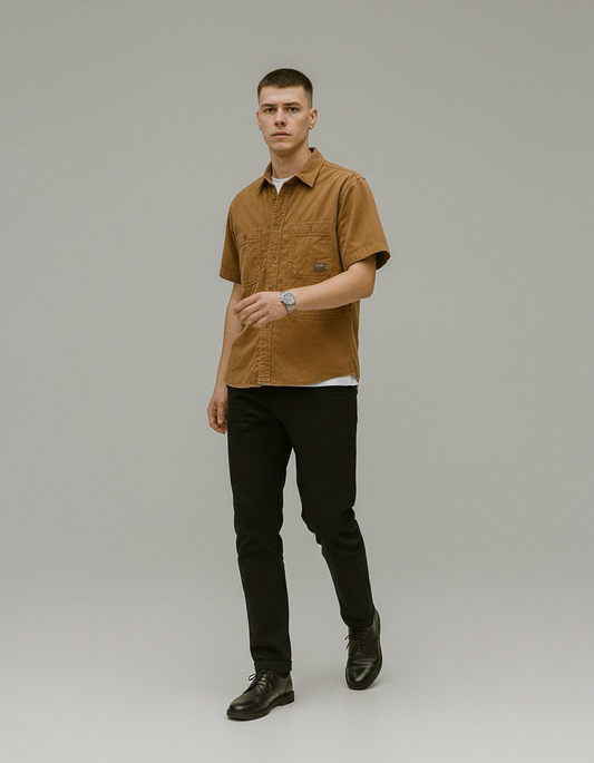 Marcin | Męska Vintage Letnia Koszula | Oddychająca