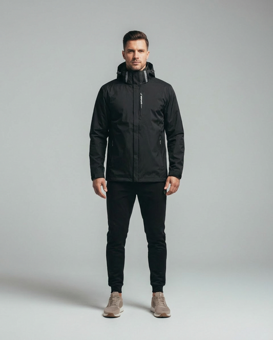 Kurtka Przeciwdeszczowa Męska z Kapturem | Wiatrówka